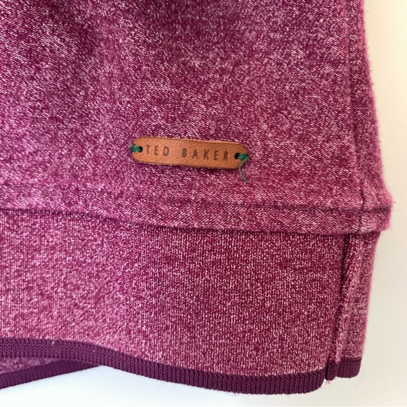 Ted Baker London Kapela Textured Crewneck Sweatshirt in Purple Size 5 XL - Picture 6 of 15